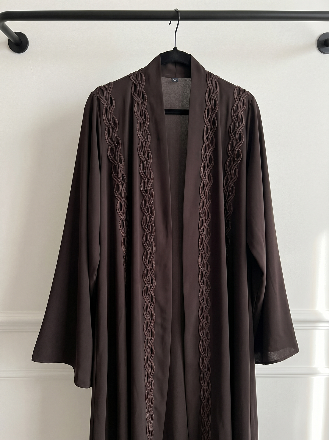 Espresso abaya - hanger product shot