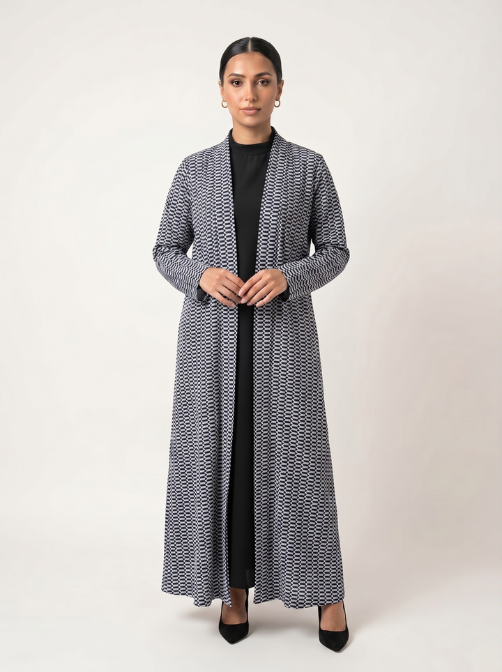 Midnight Thread abaya - bust shot without hijab