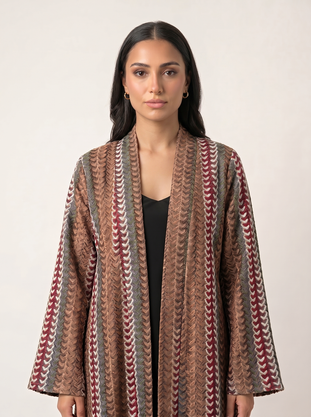 Sienna Stride abaya - bust shot without hijab